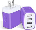 USB Wall Plug, 2-Pack Multi Outlet Fast Charging Block Cube Box for iPhone 15 14 13 12 11 Pro Max XR XS X 8 7 6, Samsung Galaxy S23, Pixel 8 Pro - Travel Android Phone Charger