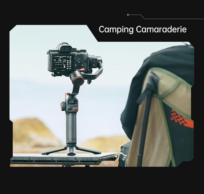 hohem iSteady MT2 Gimbal Stabilizer for Camera, 4 in 1 3-Axis Gimbal for Mirrorless/Compact Camera/Action Camera/Smartphone, OLED Display, Compatible for Canon/Sony/Nikon/iPhone