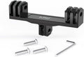 HSU Aluminum Dual Twin Mount Adapter for GoPro Hero 13/12/11/10/9/8/7/6/5/4 DJI Osmo Action AKASO Campark and Other Action Cameras