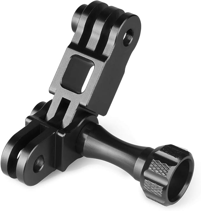 HSU Aluminum Extension Arm for GoPro Hero 13/12, Metal Adjust Arm Straight Joints Mount, Same Direction Straight Joints Mount for Go Pro Hero 11/10/9/8/7/6/5 Black, DJI Osmo Action and More(Black)