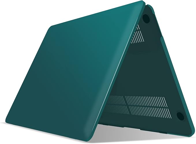 IBENZER Compatible with MacBook Pro 15 Inch Case 2019 2018 2017 2016 A1990 A1707, Hard Shell Case with Keyboard Cover & Type C Adapter for Mac Pro 15 Touch Bar, Quetzal Green, T15-QUGN+1TC