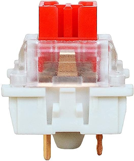 outemu Red Switches 20 Pack, 3 Pin 45gf Linear/RGB/Dustproof/RGB Key Switch - Cherry MX Equivalent DIY Replaceable Switches for Mechanical Keyboard