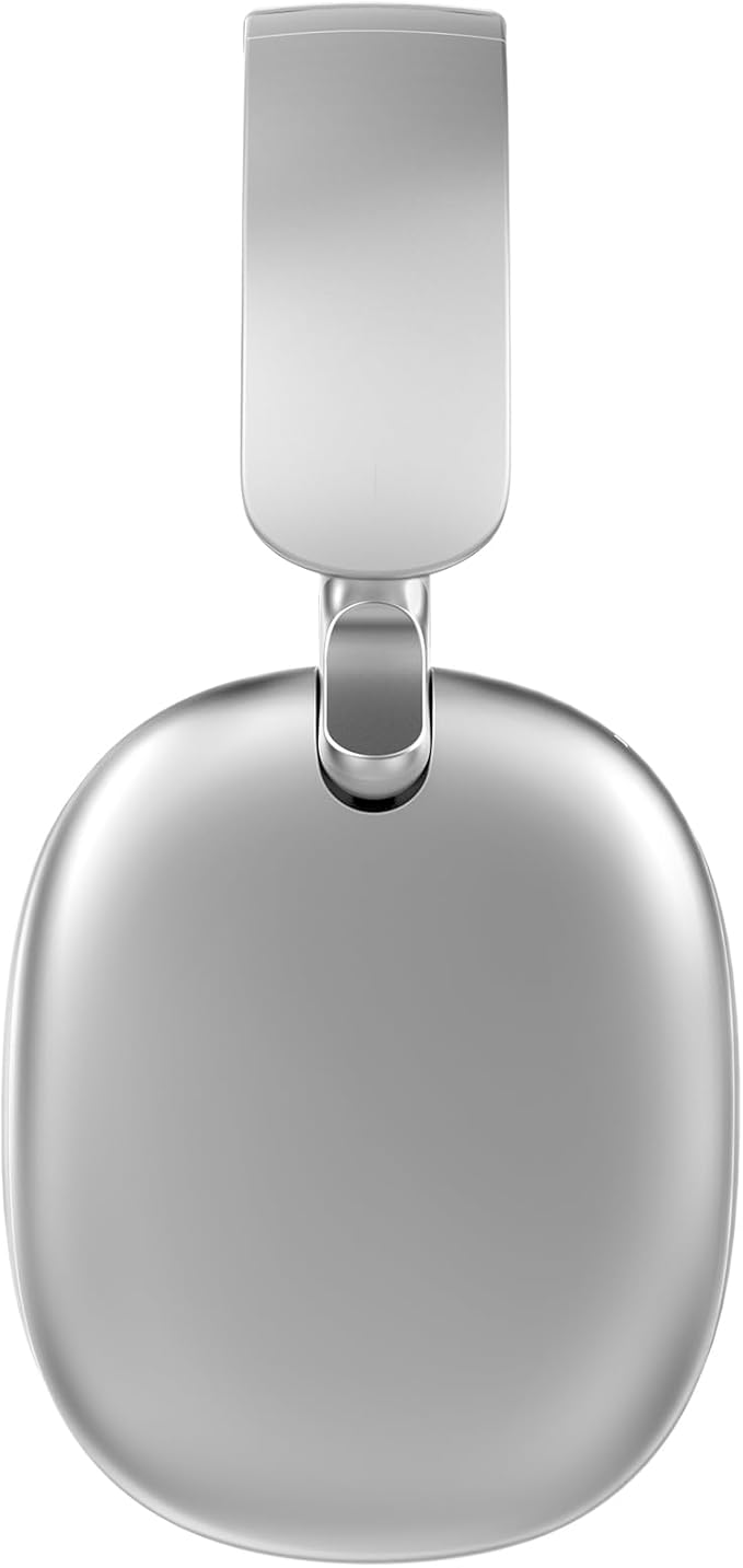 C6 Active Noise Cancelling Headphones, Wireless Over Ear Bluetooth Headphones, 60H Playtime, Lightweight Folding Deep Bass Comfort Fit Ear Cups Headset with Mic for iPad/Travel/PC/Home Silver