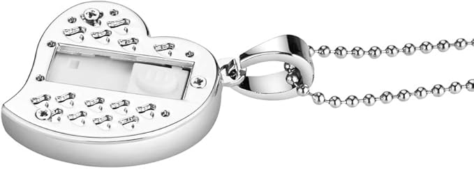 USB Flash Drive, Diamond Heart 8GB / 16GB / 32GB USB2.0 Waterproof USB Memory Stick Date Storage Pendrive Thumb Drives (32GB, Silver Heart)