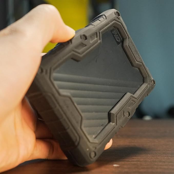FATBEAR Tactical Military Rugged Shockproof Armor Protective Skin Case Cover for Western Digital WD Black P10 2TB 4TB 5TB 6TB P50 My Passport Ultra Mobile Hard Drive (My Passport 1TB 2TB)