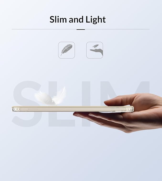 MoKo Case Fit New iPad mini 7 (A17 Pro) 2024, iPad mini 6th Generation Case 2021 (8.3-inch), iPad mini 6 Case, Soft TPU Translucent Frosted Back Cover Case for iPad mini 7th, Champagne Gold