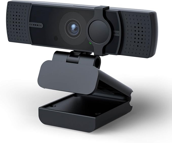 4K Webcam for PC & Laptop - Ultral HD 4K, AI Autofocus, Support DZoom and ePTZ, Built-in Noise-Canceling Mics and Slidable Privacy Cover for Business Meetings, Conferencing & Video Calls