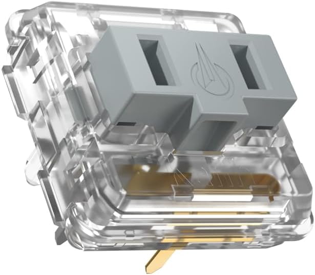 Kailh Silver Low Profile Switches 5 Pin Thiner Key switches- DIY Switches for Mechanical Gaming Keyboard Linear Hand Feeling (Silvers 30pcs)