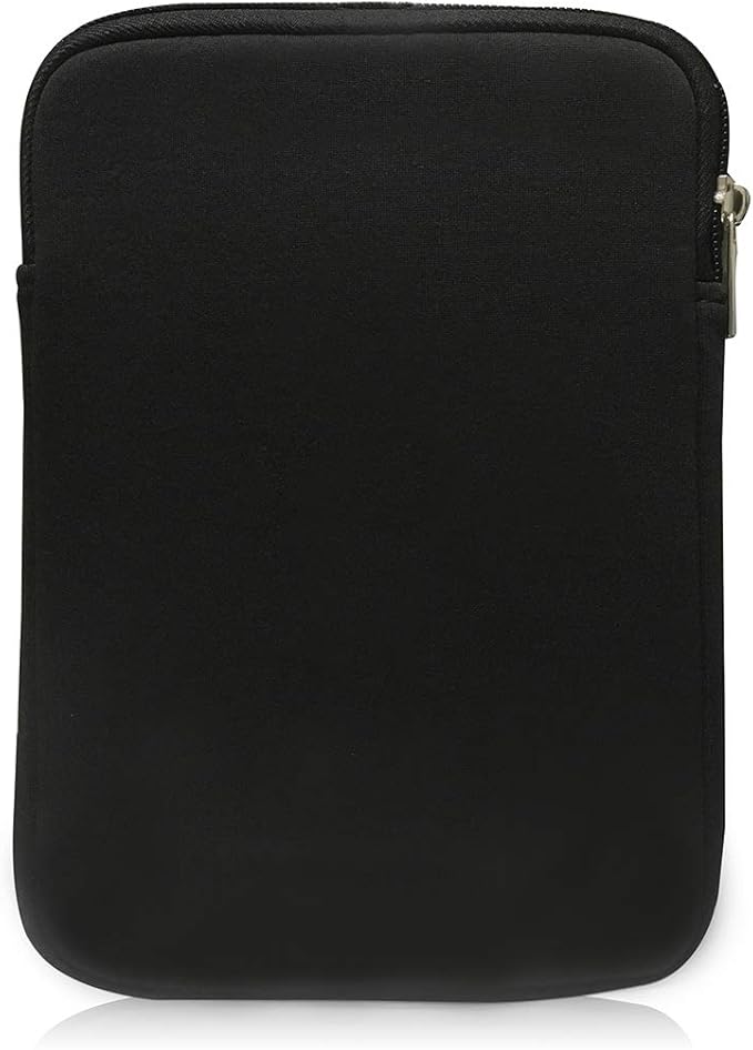 7-8 Inch Tablet Carrying Sleeve Bag, HannyBoo Protective Neoprene Zipper Case Cover for New iPad Mini 5th Generation 7.9" 2019, iPad Mini 5 4 3 2 1, Galaxy Tab A 8.0 2018, NeuTab 7" - Black