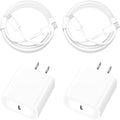 [Apple MFi Certified] iPhone 14 Charger Fast Charging, Stuffcool 4Pack PD 20W USB C Chargers Block Type C Wall Charger with 6FT Type C to Lightning Cable for iPhone 14 13 12 11 Pro Max XS XR X 8 iPad