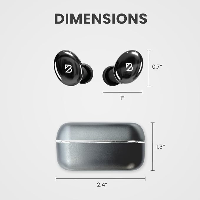 Back Bay Audio Tempo 30 Wireless Earbuds for Small Ears - Award-Winning Sound, Sweatproof Bluetooth Earbuds, Tech Fitness Gifts for Men, Comfortable Bluetooth Ear Buds for Women - Red