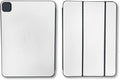 Carbon Fiber Skin Compatible with Apple Smart Folio for iPad Pro 11-inch (M4/M5) 2025 - Solid White - Premium 3M Vinyl Protective Wrap Decal Cover | Crafted in The USA by MightySkins