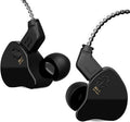 YINYOO CCZ Melody in Ear Monitors Wired Earbuds in Ear Headphones Without Microphone IEM HiFi Bass with 1DD 1BA, Ear fins, 4N OFC Cable for Musicians, Singer, on Stage, Studio (Nomic, Dark Black)
