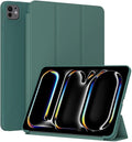 Case for iPad Pro 13 (M4/M5) 2024/2025, Slim, Lightweight & Durable Trifold Stand Protective Cover, Support Auto Wake/Sleep, Green