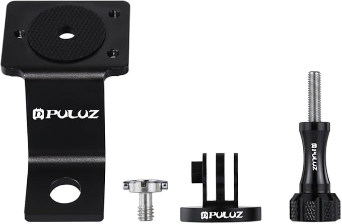PULUZ Motorcycle Mirror/Pinch Bolt Mount Fixed Metal Bike Holder Mount for DJI Osmo Action/GoPro Hero 7 / Hero 6 / Hero 5 Hero 4 Session Xiaoyi MiJia Sport Camera