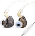 Linsoul TANGZU Wan’er S.G HiFi 10mm Dynamic Driver PET Diaphragm in-Ear Earphone with Ergonomic Shape, Detachable Recessed 2Pin OFC Braided Cable for Audiophile Musician DJ Stage(Black, with Mic)