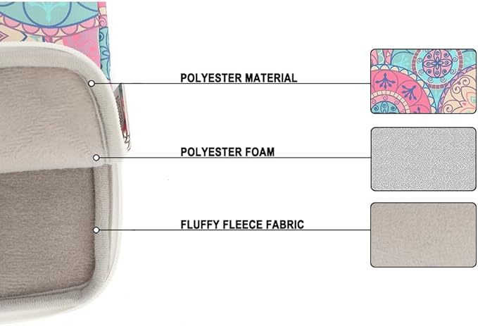 Laptop Case Sleeve 15.6 inch, Shockproof Protective Notebook Case with Accessory Pocket, Briefcase Carrying Laptop Cover for 15.6" HP, ASUS, Dell, Lenovo, Acer,(Bandanna)
