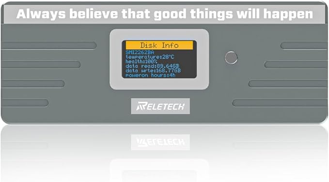 M.2 NVME SATA SSD Enclosure, USB3.2 Type-C (10Gbps) Hard Drive Case, Tool-Free Installation Compatible with 2230/2242/2260/2280 (Gray)