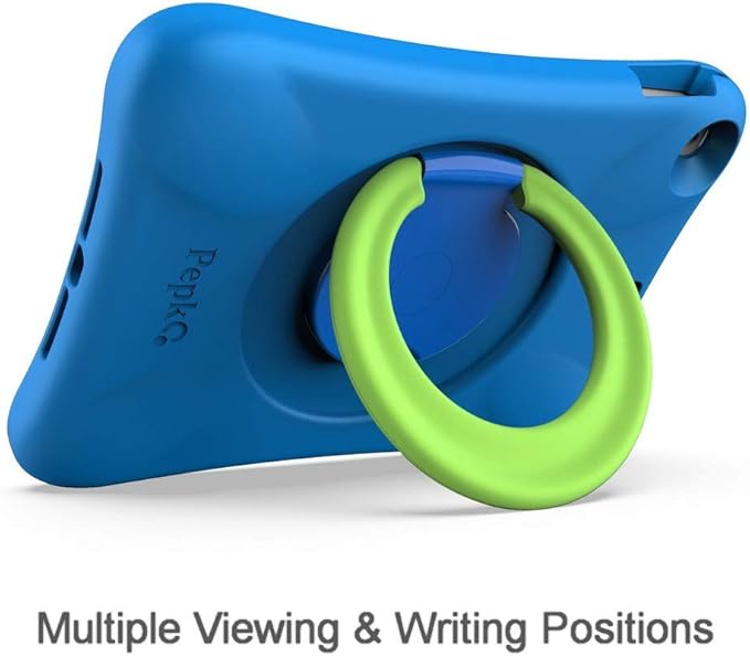 Kids Case for iPad, Shockproof Cover for 9.7” iPad 6th/5th Generation (2018/2017) / iPad Air 2 / iPad Air, Lightweight Full Body Protective with Foldable Handle/Stand Boy (Blue+Green)