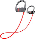 OTIUM Bluetooth Headphones,Wireless Earbuds IPX7 Waterproof Sports Earphones with Mic HD Stereo Sweatproof in-Ear Earbuds Gym Running Workout 15 Hour Battery Sound Isolation Headsets