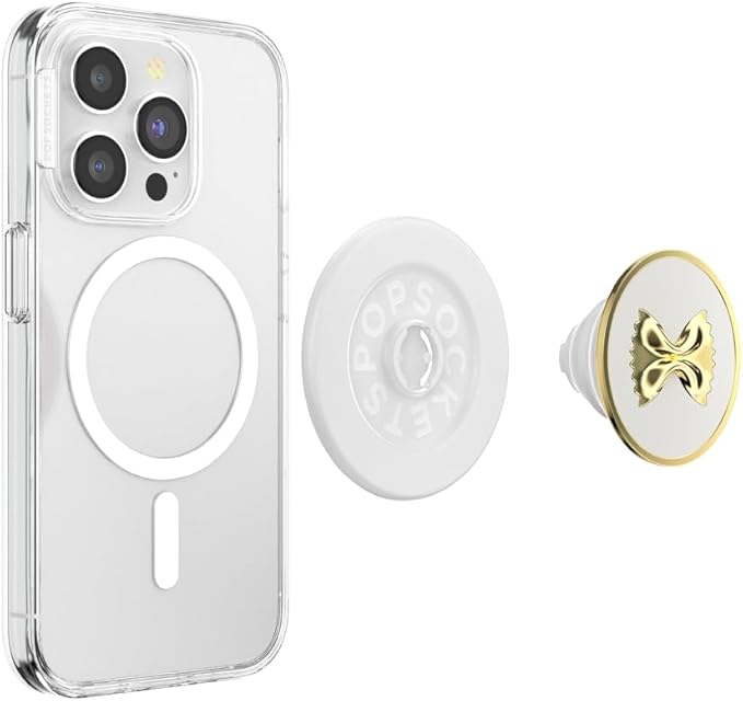 PopSockets Phone Grip for MagSafe, Magnetic Holder, Phone Stand, Enamel - Pasta