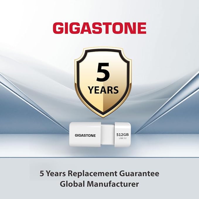GIGASTONE 512GB Flash Drive, Z60 USB 3.0, 120MB/s Ultra Fast, Retractable Capless Slider Design, Data Storage, Backup for PC/Mac/TV/Car Audio, USB 2.0/3.0/3.1 Compatible