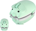 elec Space Cute Pig Design Wireless Mouse Dual Mode Bluetooth & USB Mouse, Silent Operation, Ergonomic, Perfect for Laptops & PCs, Ideal Gift for Animal Lovers and Family(Green)