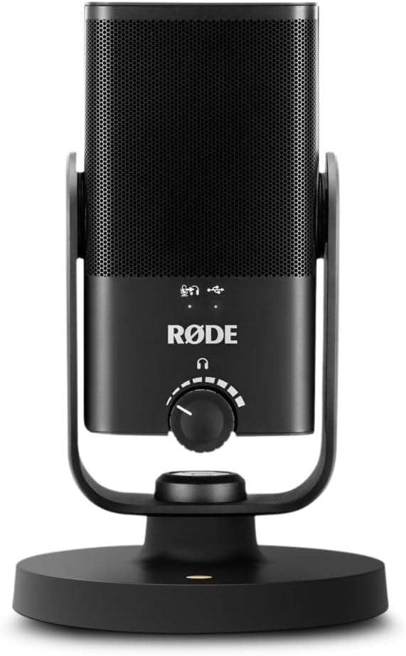 RØDE NT-USB Mini Versatile Studio-quality Condenser USB Microphone with Free Software for Podcasting, Streaming, Gaming, Music Production, Vocal and Instrument Recording,Black