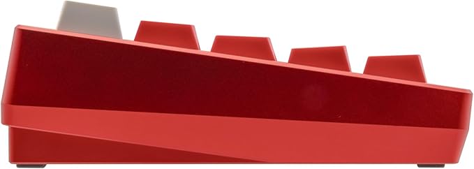 KEEBMONKEY WOBKEY Zen 65 65% Quick Release Wireless Mechanical Keyboard with RGB, CNC Aluminum Case, Hot-Swappable, VIA Support, BT/2.4G/USB-C Gaming Keyboard for Mac/Windows (Ultra Red)