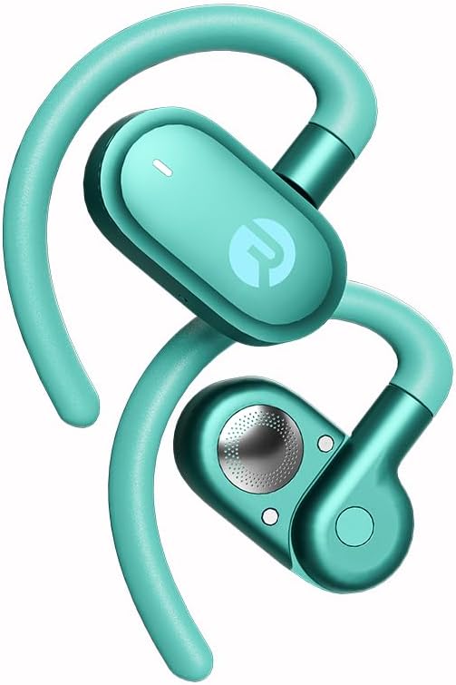 Raycon Fitness Open Ear Earbuds – Open Ear Headphones, Earbuds Wireless Bluetooth, Running Headphones, Sweat & Water-Resistant Earphones, 40 Hours Battery Life (Mint)