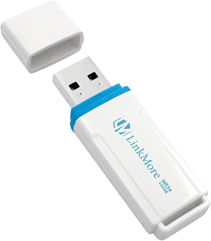 LinkMore NR34 128GB USB3.2 /USB 3.1 Flash Drive, Read Speed up to 120MB/s, Write Speed up to 60MB/s, Thumb Drive
