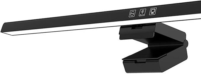 Computer Monitor Lamp, Screen Monitor Light Bar for Eye Caring, USB Reading LED Task Lamp with Auto Dimming, Touch Control, No Glare Eye Protection Home Office Desk Lamps (Black)