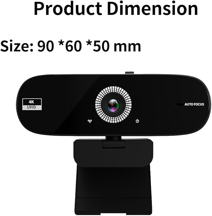 Autofocus Webcam with Privacy Cover (4K)