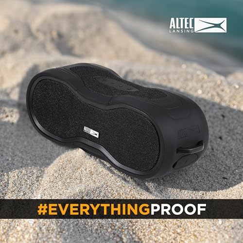 Altec Lansing - BoomJacket Wireless Bluetooth Speaker, Magnetic Waterproof Speaker, IPX7 Outdoor Speaker with 24H Playtime, Portable Speaker with Carabiner, Mountable, Quick Charge
