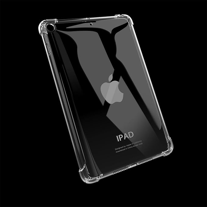 Clear TPU Back Case for iPad mini 5/4/3/2/1 Cover 7.9" (iPad mini 5th/4th/3rd/2nd/1st Generation) Shockproof Case [Reinforced Corners Protection] Slim Lightweight Transparent Shell, Clear