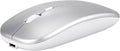 Wireless Bluetooth Mouse for Apple iPad iPhone MacBook Android Samsung Tablet Phone Dual-Mode Rechargeable 2.4G Portable Computer Mice for Windows Laptop Notebook PC Mac Desktop USB Receiver (Silver)