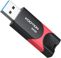 KOOTION Flash Drive 64 GB USB 3.0 Flash Drive Thumb Drive Retractable 64G Memory Stick Ultra High Speed USB Stick Rugged Jump Drive with LED Indicator for Data Storage and Transfer
