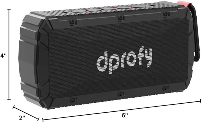 Dprofy 2Pcs Pro Portable Magnetic Bluetooth Golf Speaker Wireless Waterproof IPX6/Shockproof - 3rd Generation Magnetic Golf Speakers for Golf Cart 24 Hour Playtime (2Pcs with TWS & SD Card Function)