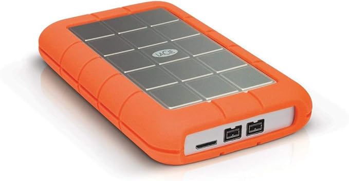 LaCie Rugged Triple 1TB External Hard Drive Portable HDD – USB 3.0 FireWire 800 compatible for Mac and PC Computer Desktop Workstation Laptop (STEU1000400)