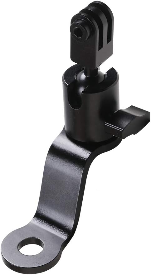 Aluminum Mount Holder for GoPro Hero 12 Black, 11/10/9/8 & DJI Osmo Action Cameras - Portable Electronic Device Mount - Motorcycle Rearview Mirror Compatible