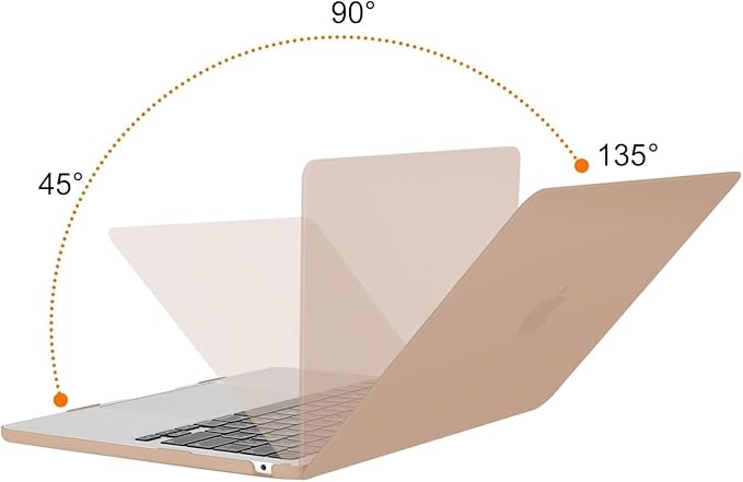 MOSISO Compatible with MacBook Air 13 inch Case M5 2026 M4 2025 M3 M2 2024-2022 A3449 A3240 A3113 A2681, Scratches-Resistant Protective Hard Shell for MacBook Air 13.6 inch Case, Bronze Brown
