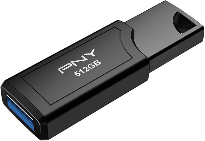 PNY PRO Elite V3 512GB USB 3.2 Gen 2 Flash Drive – Up to 1000MB/s Read, Up to 800MB/s Write, Extreme Performance for Professional Data Storage and Transfers, Premium Metal Design, Type-A Connector