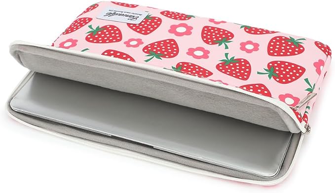Canvaslife Patten Laptop Sleeve 14 inch 14.0 inch Laptop case Bag (Strawberry)