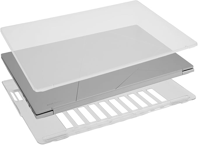 MOSISO Case Compatible with ASUS Zenbook 14 inch OLED 2026 2025 2024 Release (Model: UX3405M / UX3405C), Lightweight Protective Plastic Hard Shell Case Cover, Frosted Clear