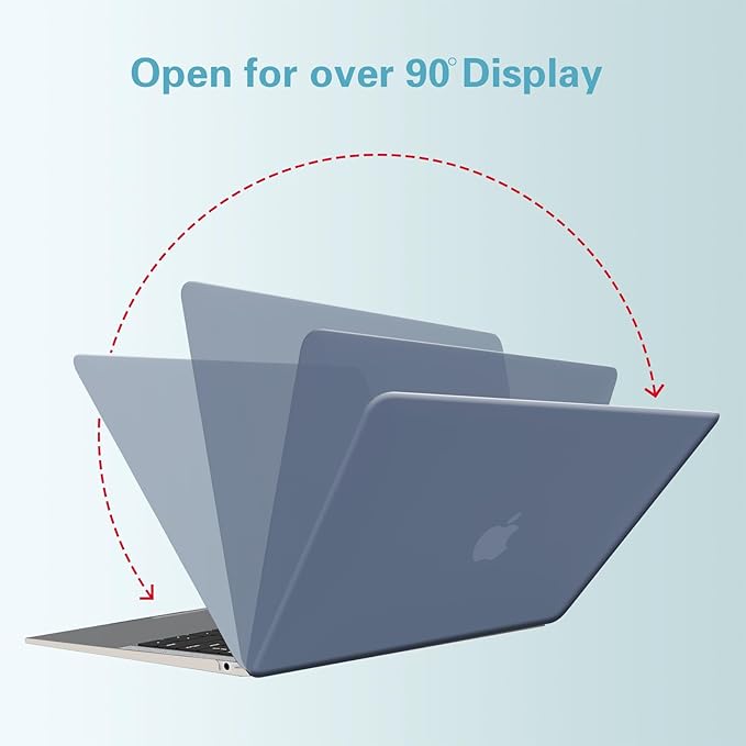 Funut for MacBook Air 13 inch Case 2022 2021 2020 2019 2018 Release M1 A2337/A2179/A1932, MacBook Air 2020 Case, Plastic Hard Shell Cover & Keyboard Cover for Mac Air 13.3 inch, Purple