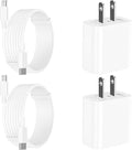 [Apple MFi Certified] iPhone Charger Fast Charging, LANWK 2Pack 20W USB-C Charger Block Dynamic Power Adapter Type-C Wall Charger with 6FT Lightning Cable for iPhone 14 13 12 11 Pro XS Max XR X 8 iPad