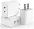 USB C Fast Charger Block,USB C Charging Block 3-Pack Type C 2in1 Dual Ports Plug Wall Charger,Fast Type C Charger for iPhone 17/17 Pro/17 Pro Max/Air/16E/16 Plus/16 Pro Max/15/14/13/12/11/Xs Max/XR/X