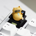 Slacking Cat Keycap, Handmade Artisan Resin Replacement ESC Key for Custom Cherry MX Gaming Mechanical Keyboard