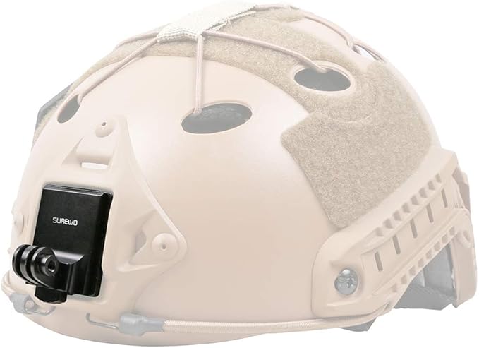 Aluminum NVG Helmet Mount, Tactical Helmet NVG Mount Compatible with GoPro Hero 13/12/11/10/9/8, DJI Osmo Action 6/5 Pro/4/3, Nano, Insta360, AKASO and Most Action Cameras