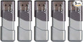 PNY 64GB Turbo Attaché 3 USB 3.0 Flash Drive, Silver (Pack of 5)